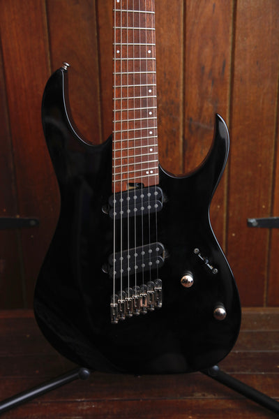 Ibanez RGMS7 RG Standard 7-String Multi-Scale Electric Guitar Black Pre-Owned