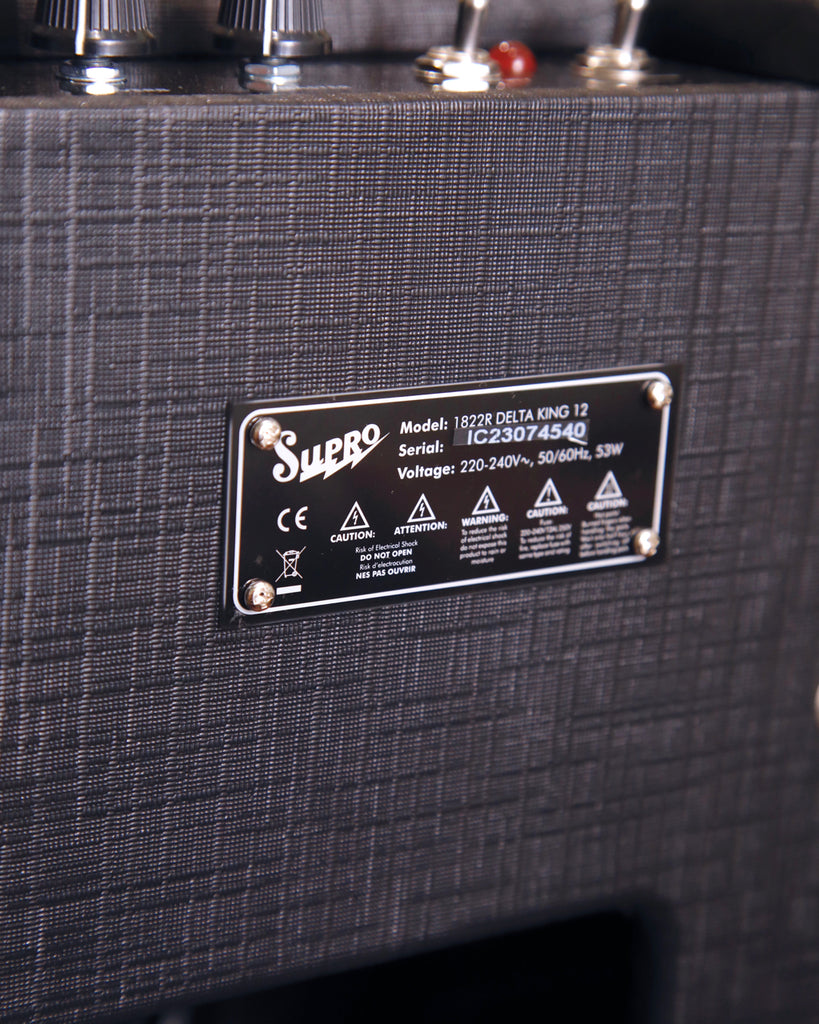 Supro Delta King 12 Combo 1x12 Amplifier Black/Black