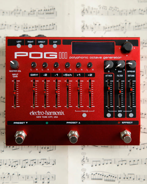 electro harmonix pog pedal Electro-Harmonix POG3 Polyphonic Octave Generator Pedal Pre-Owned
