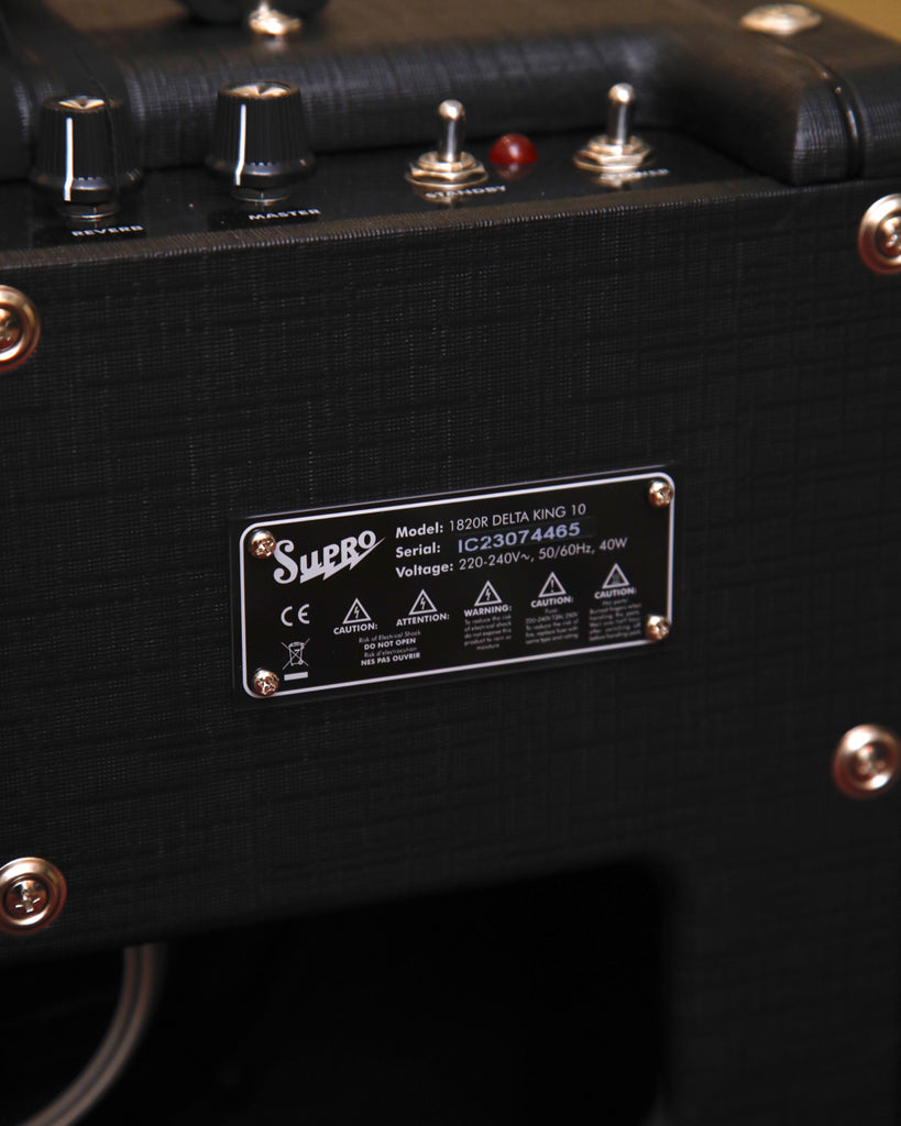 Supro Delta King 10 Combo 1x10 Amplifier Black/Black