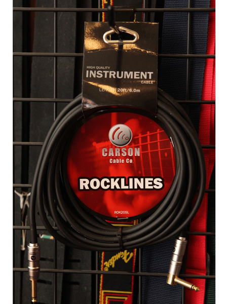 Carson Instrument Cable 20ft Straight/Right - The Rock Inn