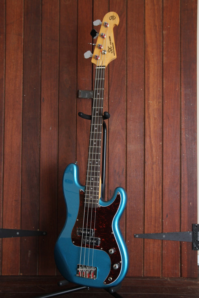 SX PB Bass 3/4 Size Solidbody Electric Bass Guitar Blue