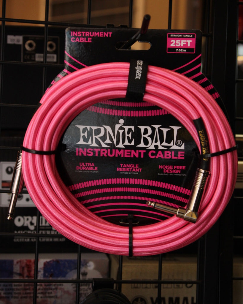 Ernie Ball 25' Heavy Duty Braided Guitar Cable