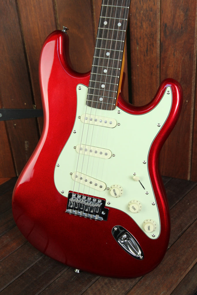 SX Vintage Style Electric Guitar Candy Apple Red - The Rock Inn - 5
