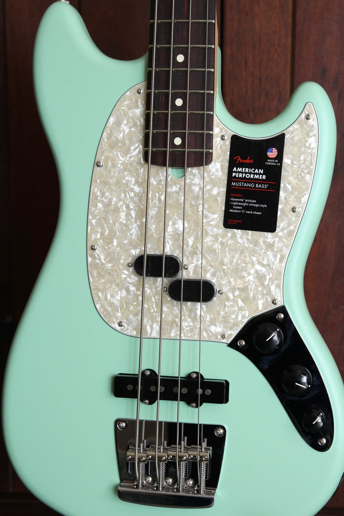 Fender American Performer Mustang Bass Sea Foam Green
