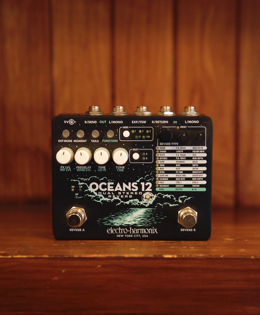 Electro-Harmonix Oceans 12 Dual Stereo Reverb Pedal