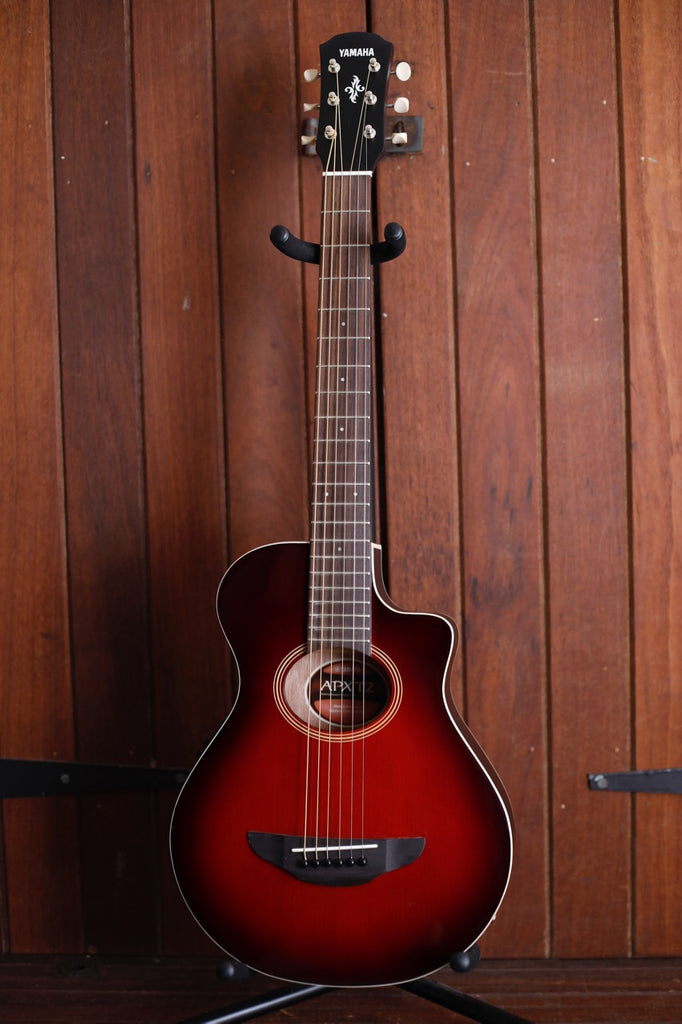 Yamaha APXT2 3/4 Acoustic Electric Travel Guitar Dark Red Burst