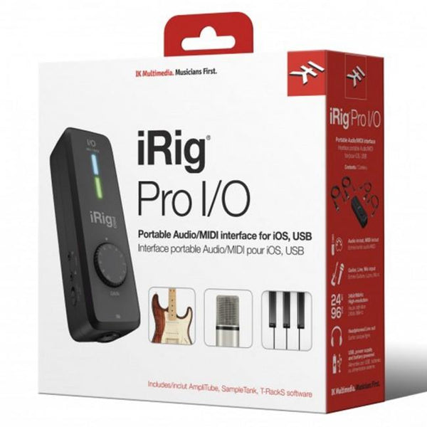 IK Multimedia iRig Pro I/O Portable Audio/MIDI Interface for iOS,USB
