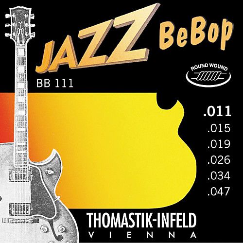 Thomastik Jazz BeBop 11-47 Round Wound Acoustic/Electric Jazz Guitar Strings BB111 Extra Light