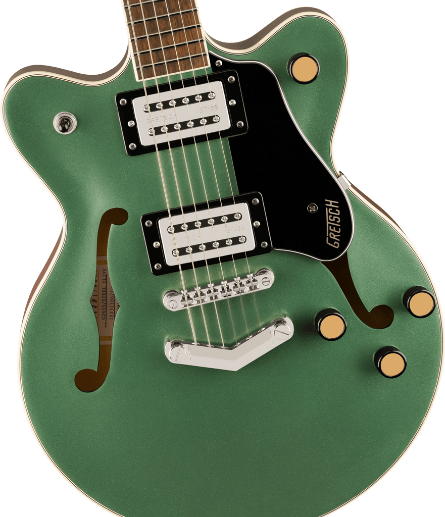 Gretsch G2655 Streamliner Center Block Jr. Double-Cut Steel Olive