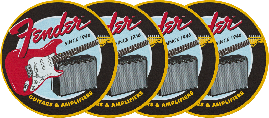 Fender Guitars & Amps Coaster Set