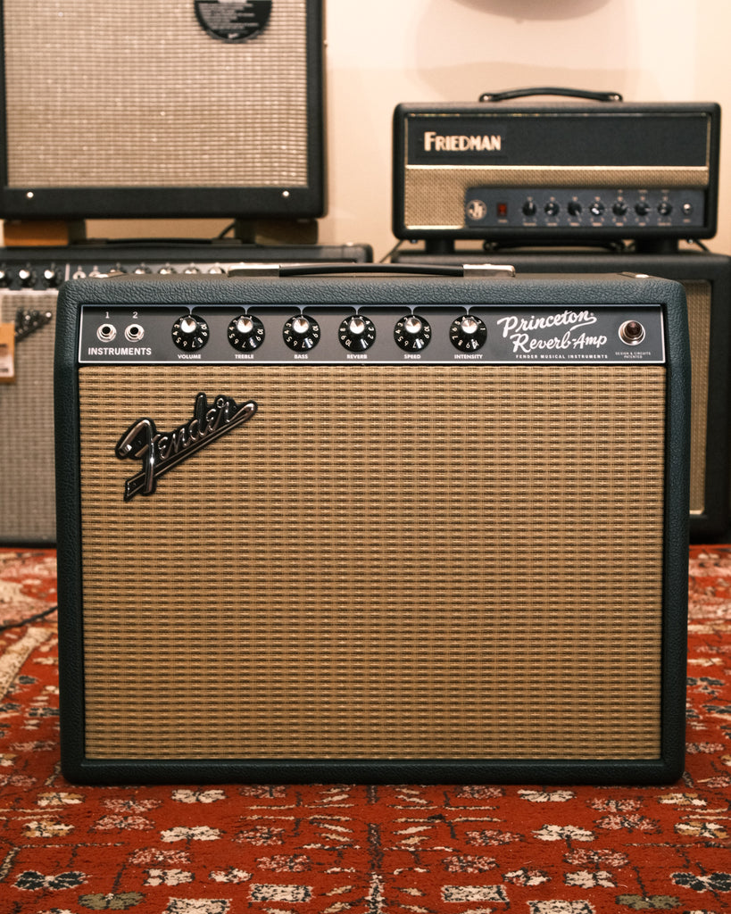 Fender '65 Princeton Reverb 15W  FSR British Green Ltd Edition G12