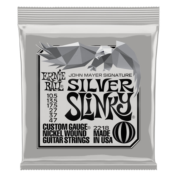 Ernie Ball 10.5-47 John Mayer Signature Silver Slinky Electric Guitar Strings 2218