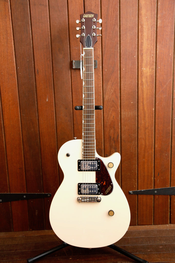 Gretsch Streamliner Jet Club Single-Cut With Wraparound Vintage White Electric Guitar