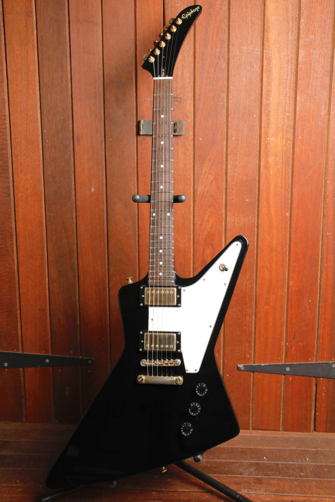 Epiphone Explorer Electric Guitar Ebony 2011 Pre-Owned