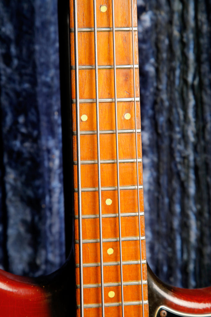 Burns Sonic Bass Vintage 1960s Cherry Red Bass Guitar Pre-Owned