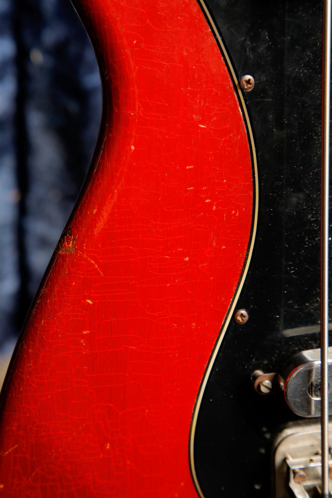 Burns Sonic Bass Vintage 1960s Cherry Red Bass Guitar Pre-Owned