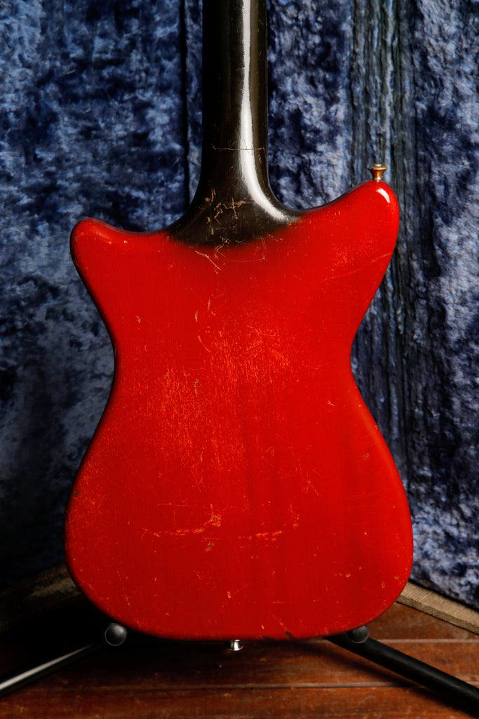 Burns Sonic Bass Vintage 1960s Cherry Red Bass Guitar Pre-Owned
