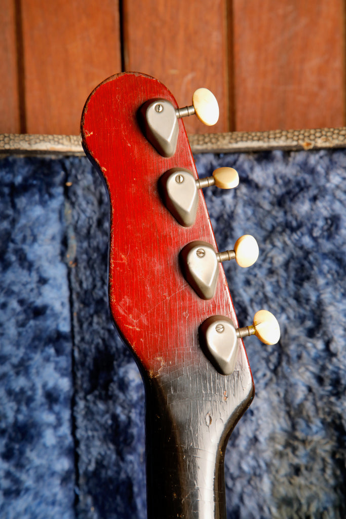 Burns Sonic Bass Vintage 1960s Cherry Red Bass Guitar Pre-Owned
