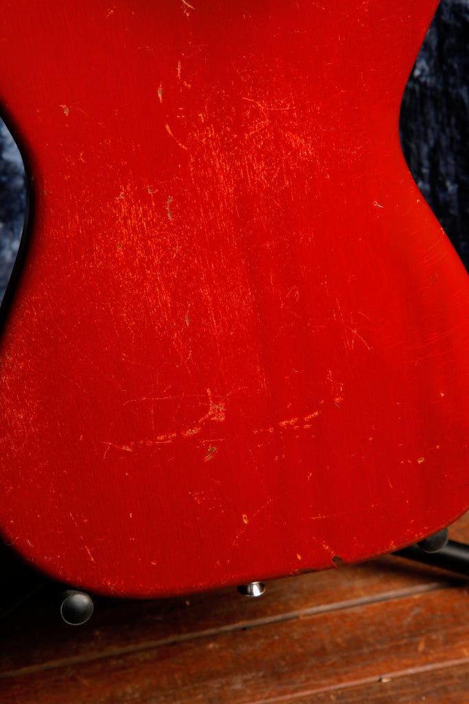 Burns Sonic Bass Vintage 1960s Cherry Red Bass Guitar Pre-Owned