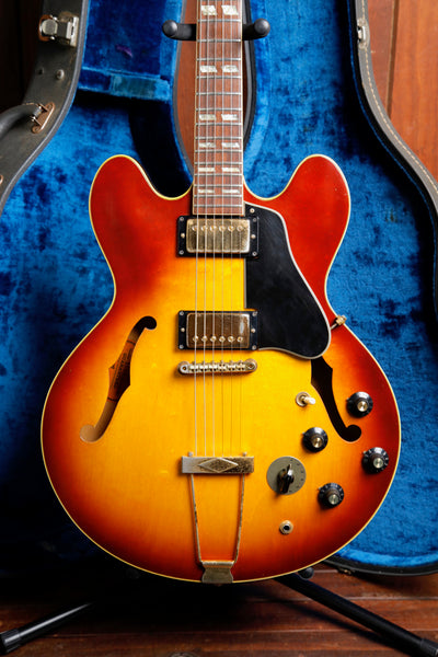 Gibson ES-345 Stereo Vintage 1968 Semi-Hollow Sunburst Electric Guitar Pre-Owned