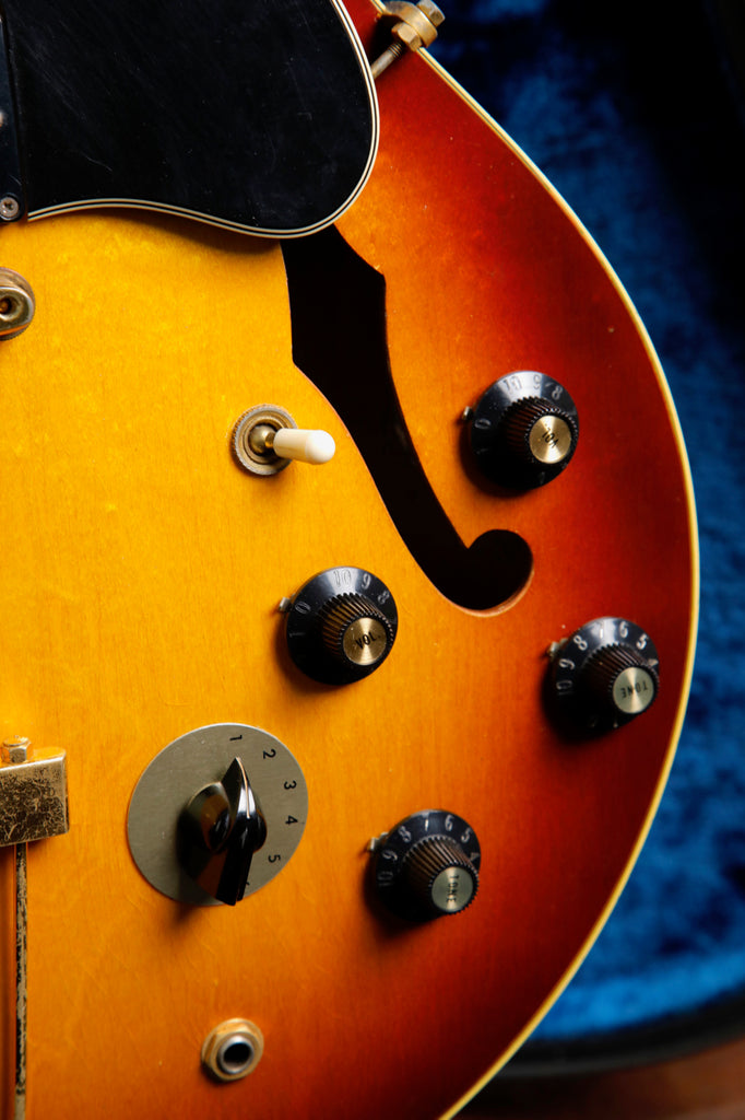 Gibson ES-345 Stereo Vintage 1968 Semi-Hollow Sunburst Electric Guitar Pre-Owned