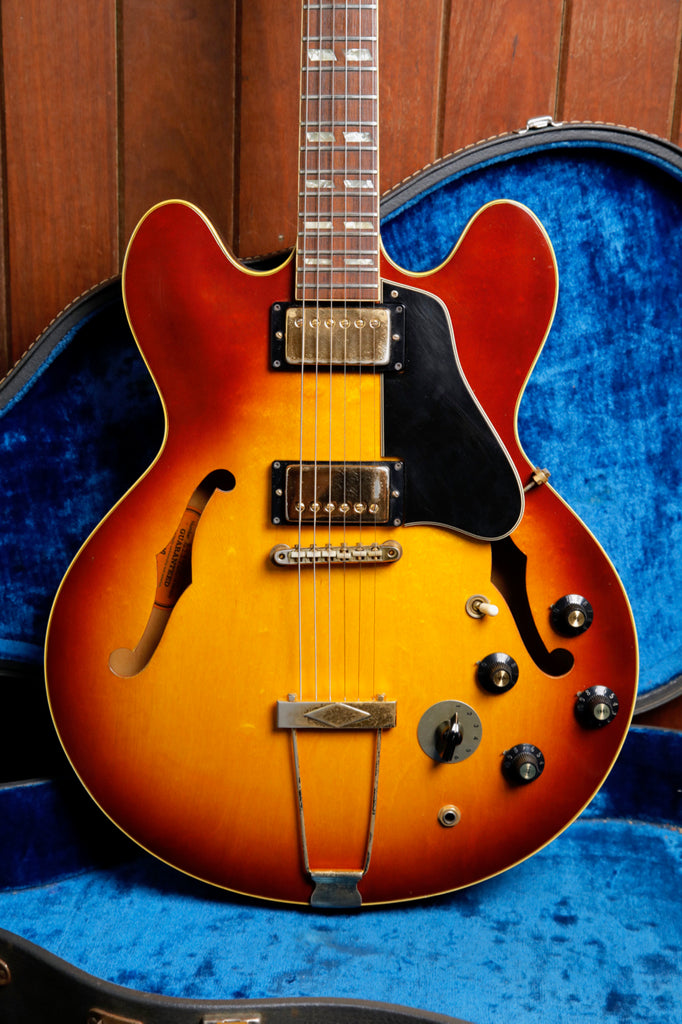 Gibson ES-345 Stereo Vintage 1968 Semi-Hollow Sunburst Electric Guitar Pre-Owned