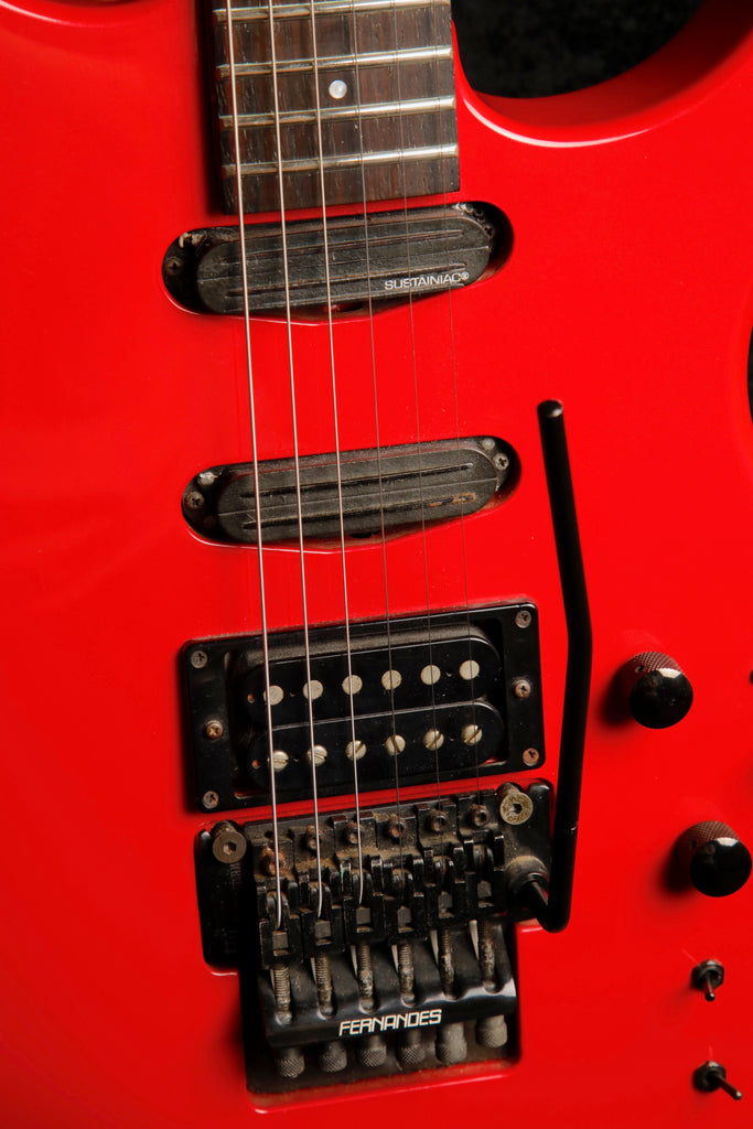 Fernandes Revolver HSS Sustainiac Red Electric Guitar Pre-Owned