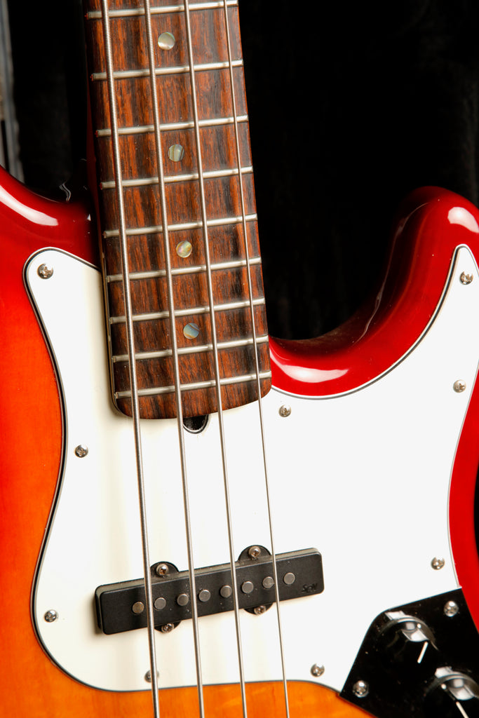 Fender American Deluxe Jazz Bass Aged Cherry Burst Bass Guitar 2005 Pre-Owned