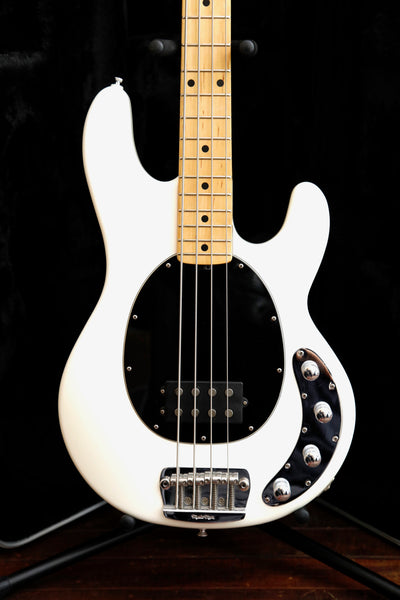 Ernie Ball Music Man StingRay 3 EQ H White Bass Guitar 2014 Pre-Owned