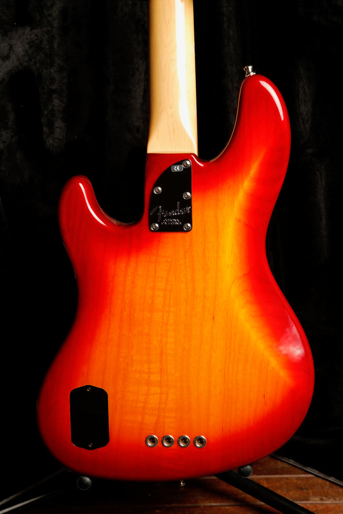 Fender American Deluxe Jazz Bass Aged Cherry Burst Bass Guitar 2005 Pre-Owned