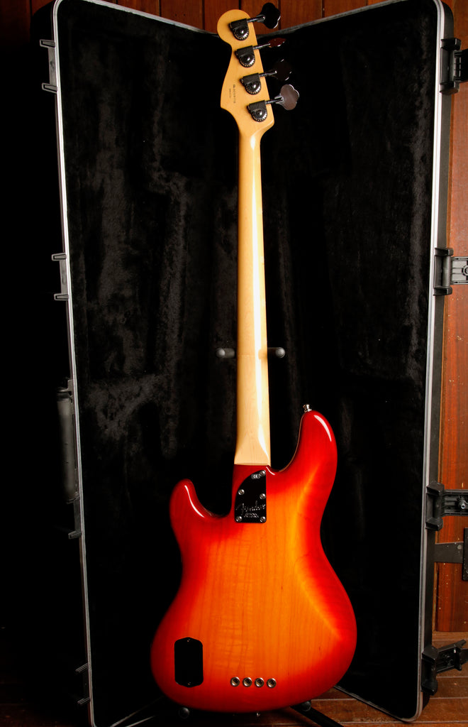Fender American Deluxe Jazz Bass Aged Cherry Burst Bass Guitar 2005 Pre-Owned