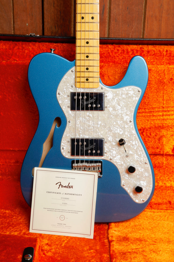 Fender American Vintage II 1972 Telecaster Thinline Lake Placid Blue 2023