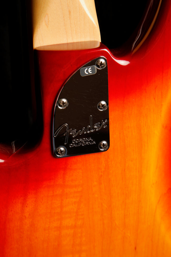 Fender American Deluxe Jazz Bass Aged Cherry Burst Bass Guitar 2005 Pre-Owned
