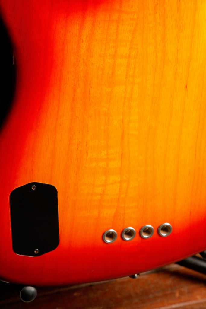 Fender American Deluxe Jazz Bass Aged Cherry Burst Bass Guitar 2005 Pre-Owned