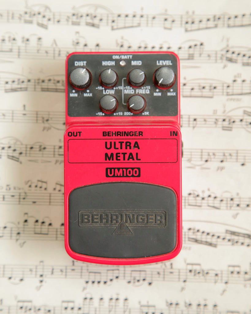 Behringer UM100 Ultra Metal Distortion Pedal Pre-Owned