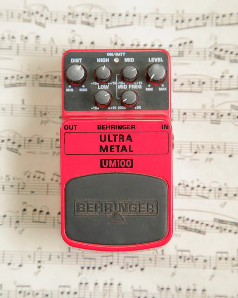 Behringer UM100 Ultra Metal Distortion Pedal Pre-Owned
