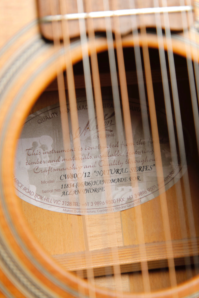 Maton CW80/12 12-String Acoustic Guitar 2006 Pre-Owned