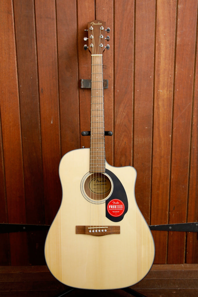 Fender CD-60SCE Dreadnought Natural Acoustic-Electric Guitar