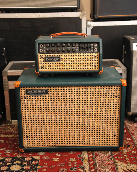 Mesa Boogie Mark Five 25 & Mesa Boogie 23 1x12" Emerald Green Wicker Grille Valve Amplifier Head & Cab Pre-Owned