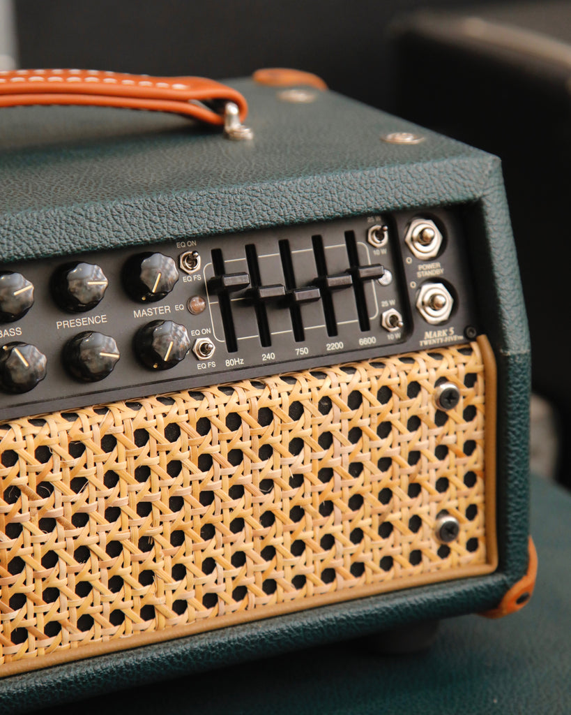 Mesa Boogie Mark Five 25 & Mesa Boogie 23 1x12" Emerald Green Wicker Grille Valve Amplifier Head & Cab Pre-Owned