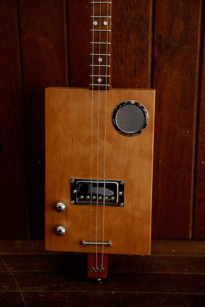 Fletch 3-String Cigar Box Guitar Made in Perth - Left Handed