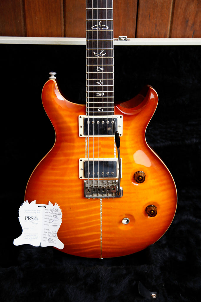 PRS 25th Anniversary Santana Signature 10-Top Smoked Amber Electric Guitar 2010 Pre-Owned