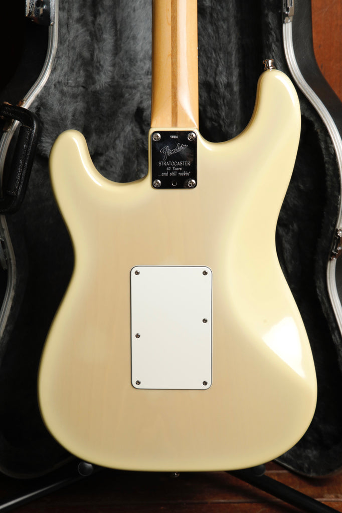 Fender 40th Anniversary Deluxe Strat Plus Vintage Blonde Electric Guitar 1994 Pre-Owned