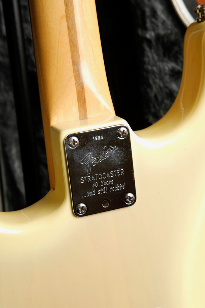 Fender 40th Anniversary Deluxe Strat Plus Vintage Blonde Electric Guitar 1994 Pre-Owned
