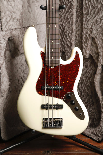 Fender American Professional II Jazz Bass V Olympic White 5-String Bass Guitar 2025 Pre-Owned