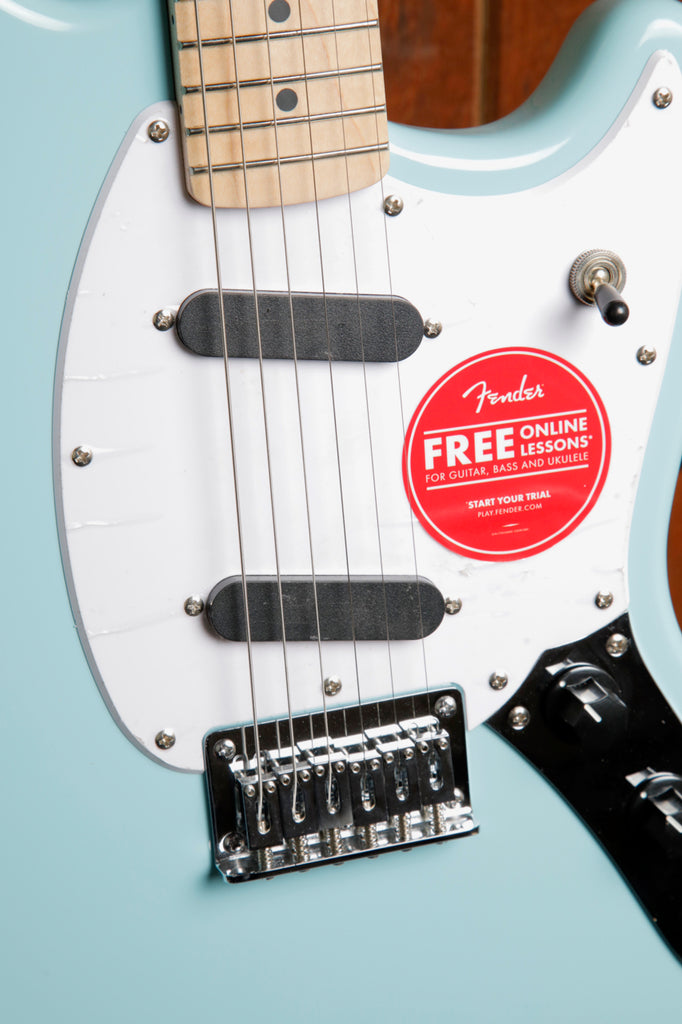 Squier Sonic Mustang Daphne Blue Electric Guitar