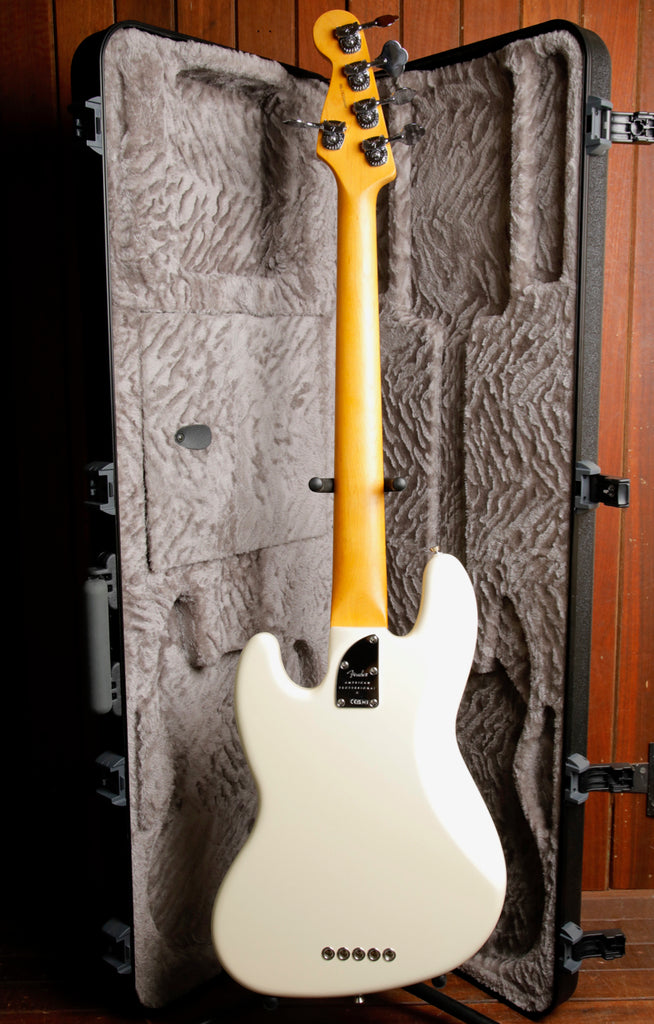 Fender American Professional II Jazz Bass V Olympic White 5-String Bass Guitar 2025 Pre-Owned
