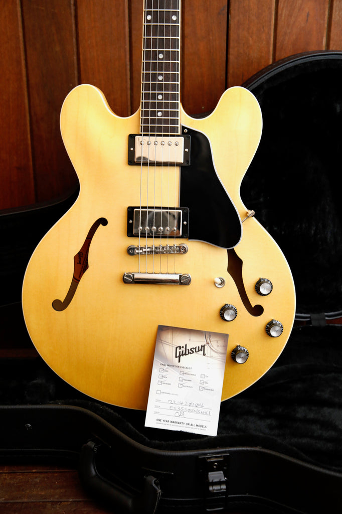 Gibson ES-335 Satin Natural Semi-Hollow Electric Guitar 2022 Pre-Owned