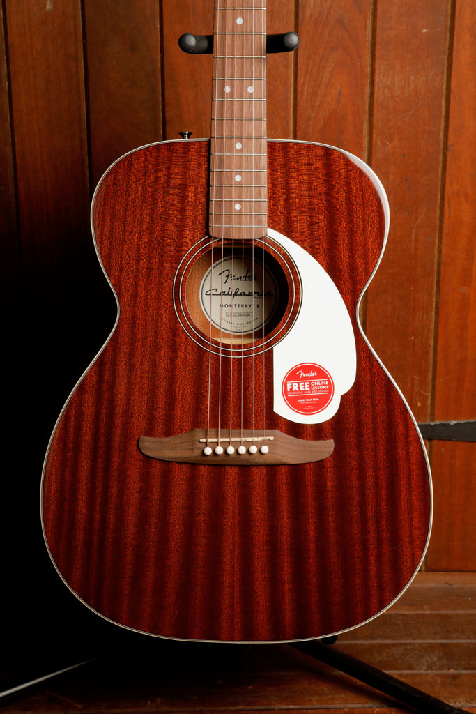 Fender California Standard Monterey E Natural Sapele Acoustic-Electric Guitar